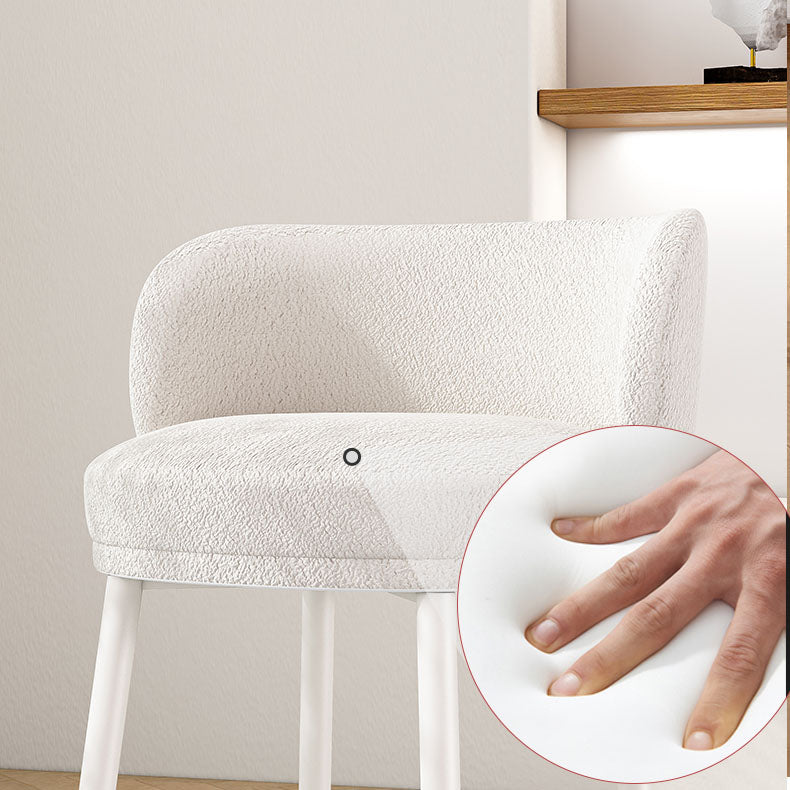 Scandinavian Upholstered Dining Chairs Armless Solid Back Chair Clearhalo 'Dining Chairs' 'Dining Tables & Seating' 'dining_chair' 'furn' 'furn_dining_chair' 'Furniture' 'furniture_dining_chair' 'Kitchen & Dining Furniture' 4941446