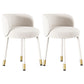 Scandinavian Upholstered Dining Chairs Armless Solid Back Chair White 2 Piece Set Clearhalo 'Dining Chairs' 'Dining Tables & Seating' 'dining_chair' 'furn' 'furn_dining_chair' 'Furniture' 'furniture_dining_chair' 'Kitchen & Dining Furniture' 4941447