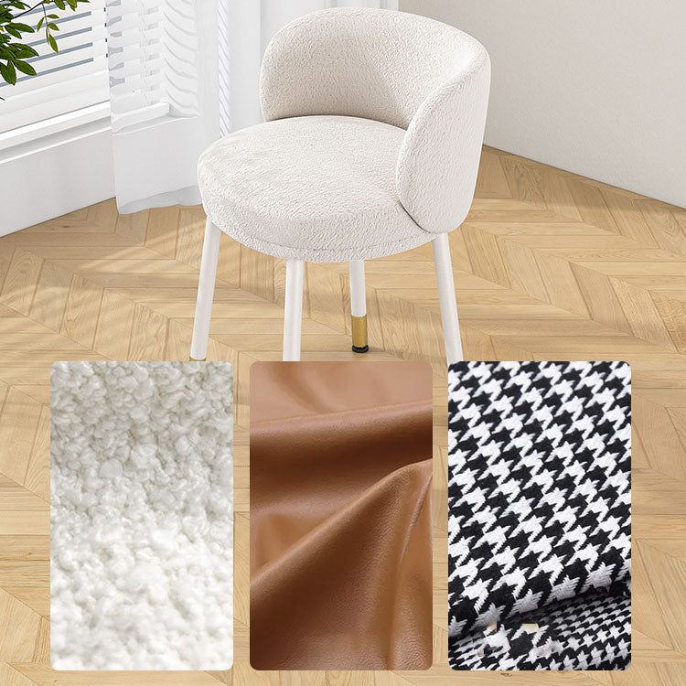 Scandinavian Upholstered Dining Chairs Armless Solid Back Chair Clearhalo 'Dining Chairs' 'Dining Tables & Seating' 'dining_chair' 'furn' 'furn_dining_chair' 'Furniture' 'furniture_dining_chair' 'Kitchen & Dining Furniture' 4941448