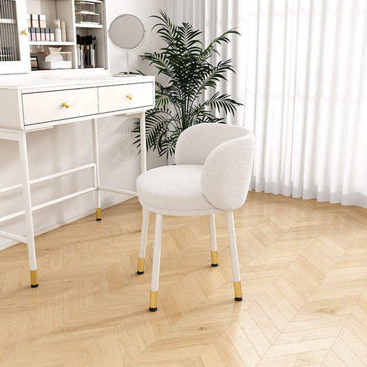 Scandinavian Upholstered Dining Chairs Armless Solid Back Chair Clearhalo 'Dining Chairs' 'Dining Tables & Seating' 'dining_chair' 'furn' 'furn_dining_chair' 'Furniture' 'furniture_dining_chair' 'Kitchen & Dining Furniture' 4941456