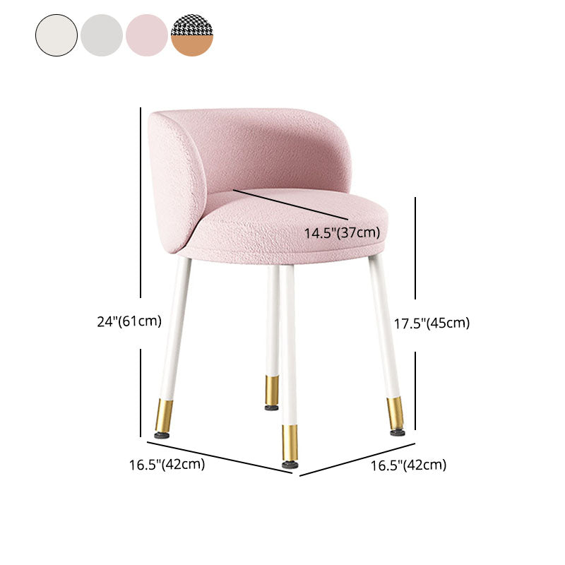 Scandinavian Upholstered Dining Chairs Armless Solid Back Chair Clearhalo 'Dining Chairs' 'Dining Tables & Seating' 'dining_chair' 'furn' 'furn_dining_chair' 'Furniture' 'furniture_dining_chair' 'Kitchen & Dining Furniture' 4941457