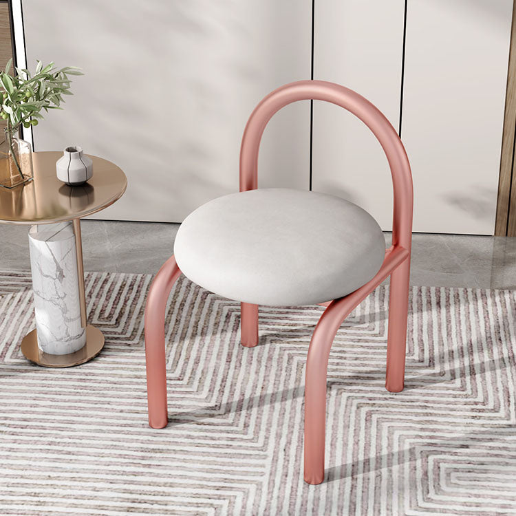 Nodic Style Linen Fabric Dining Chair Armless Open Back Chairs Clearhalo 'Dining Chairs' 'Dining Tables & Seating' 'dining_chair' 'furn' 'furn_dining_chair' 'Furniture' 'furniture_dining_chair' 'Kitchen & Dining Furniture' 4941482