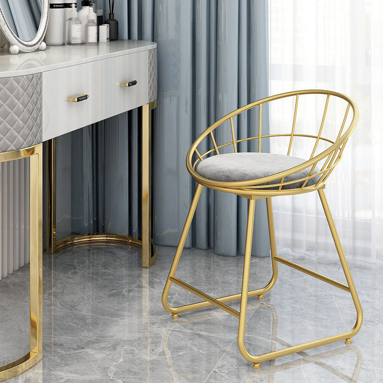 Nordic Design Upholstered Side Chairs Armless Open Back Chairs for Home Clearhalo 'Dining Chairs' 'Dining Tables & Seating' 'dining_chair' 'furn' 'furn_dining_chair' 'Furniture' 'furniture_dining_chair' 'Kitchen & Dining Furniture' 4941490