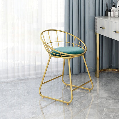 Nordic Design Upholstered Side Chairs Armless Open Back Chairs for Home Blackish Green 1 Piece Clearhalo 'Dining Chairs' 'Dining Tables & Seating' 'dining_chair' 'furn' 'furn_dining_chair' 'Furniture' 'furniture_dining_chair' 'Kitchen & Dining Furniture' 4941493