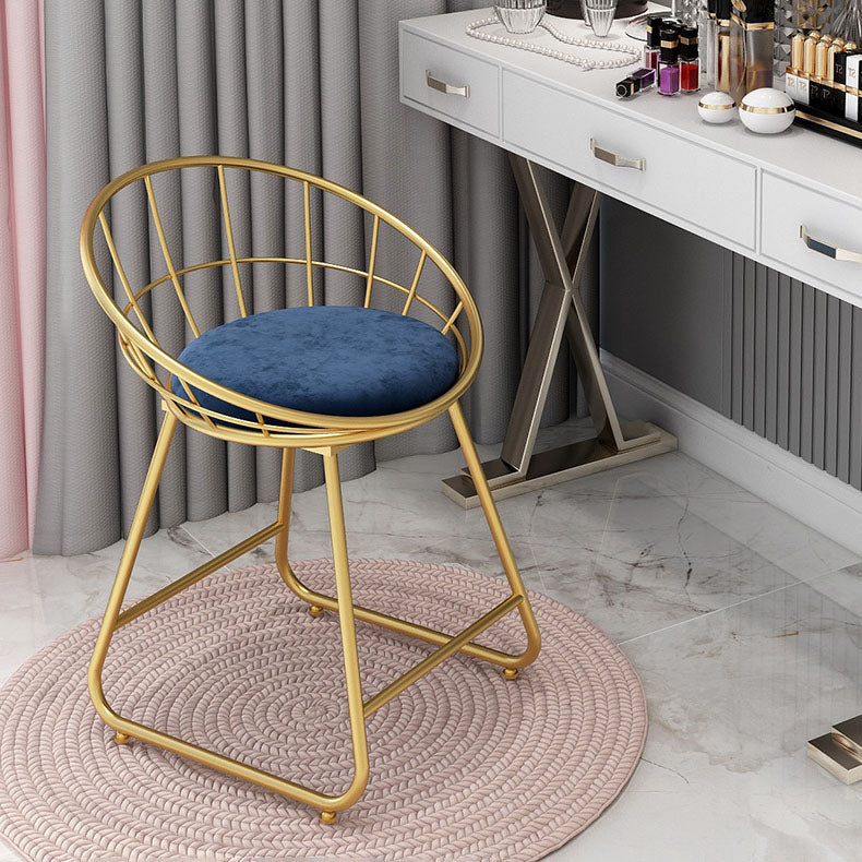 Nordic Design Upholstered Side Chairs Armless Open Back Chairs for Home Clearhalo 'Dining Chairs' 'Dining Tables & Seating' 'dining_chair' 'furn' 'furn_dining_chair' 'Furniture' 'furniture_dining_chair' 'Kitchen & Dining Furniture' 4941496