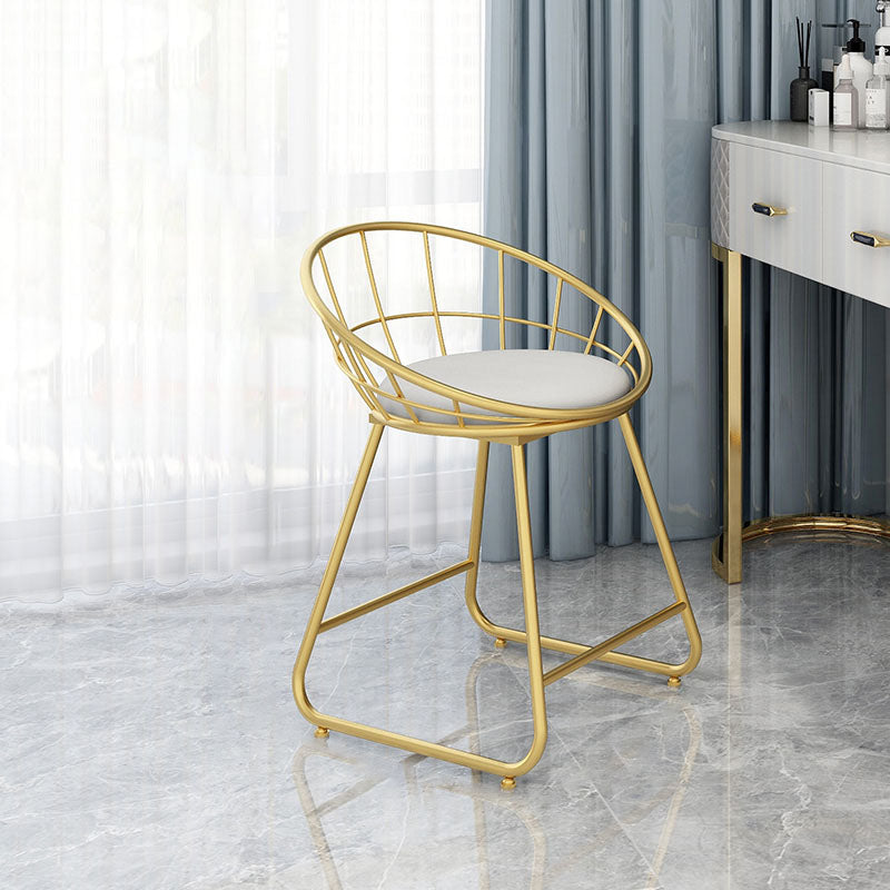 Nordic Design Upholstered Side Chairs Armless Open Back Chairs for Home White 1 Piece Clearhalo 'Dining Chairs' 'Dining Tables & Seating' 'dining_chair' 'furn' 'furn_dining_chair' 'Furniture' 'furniture_dining_chair' 'Kitchen & Dining Furniture' 4941501