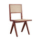 Modern Wicker Dining Chairs for Home Armless Open Back Dining Side Chair Red Brown 1 Piece Clearhalo 'Dining Chairs' 'Dining Tables & Seating' 'dining_chair' 'furn' 'furn_dining_chair' 'Furniture' 'furniture_dining_chair' 'Kitchen & Dining Furniture' 4941509