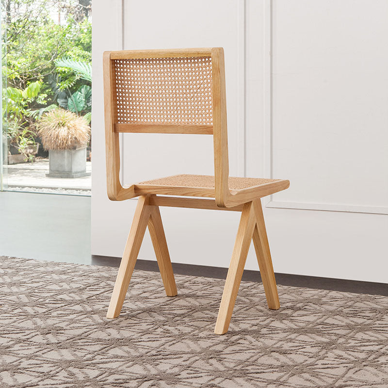 Modern Wicker Dining Chairs for Home Armless Open Back Dining Side Chair Clearhalo 'Dining Chairs' 'Dining Tables & Seating' 'dining_chair' 'furn' 'furn_dining_chair' 'Furniture' 'furniture_dining_chair' 'Kitchen & Dining Furniture' 4941513