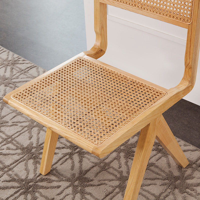 Modern Wicker Dining Chairs for Home Armless Open Back Dining Side Chair Clearhalo 'Dining Chairs' 'Dining Tables & Seating' 'dining_chair' 'furn' 'furn_dining_chair' 'Furniture' 'furniture_dining_chair' 'Kitchen & Dining Furniture' 4941523