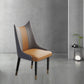 Scandinavian Faux Leather Side Chairs Armless Solid Back Chair Clearhalo 'Dining Chairs' 'Dining Tables & Seating' 'dining_chair' 'furn' 'furn_dining_chair' 'Furniture' 'furniture_dining_chair' 'Kitchen & Dining Furniture' 4941530
