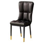 Scandinavian Upholstered Side Chair Armless Solid Back Chairs Black 1 Piece Clearhalo 'Dining Chairs' 'Dining Tables & Seating' 'dining_chair' 'Furniture' 'furniture_dining_chair' 'Kitchen & Dining Furniture' 4941579