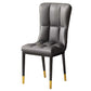 Scandinavian Upholstered Side Chair Armless Solid Back Chairs Dark Gray 1 Piece Clearhalo 'Dining Chairs' 'Dining Tables & Seating' 'dining_chair' 'Furniture' 'furniture_dining_chair' 'Kitchen & Dining Furniture' 4941597