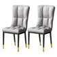 Scandinavian Upholstered Side Chair Armless Solid Back Chairs Light Gray Set of 2 Clearhalo 'Dining Chairs' 'Dining Tables & Seating' 'dining_chair' 'Furniture' 'furniture_dining_chair' 'Kitchen & Dining Furniture' 4941604