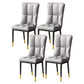 Scandinavian Upholstered Side Chair Armless Solid Back Chairs Light Gray Set of 4 Clearhalo 'Dining Chairs' 'Dining Tables & Seating' 'dining_chair' 'Furniture' 'furniture_dining_chair' 'Kitchen & Dining Furniture' 4941606