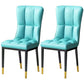 Scandinavian Upholstered Side Chair Armless Solid Back Chairs Light Blue Set of 2 Clearhalo 'Dining Chairs' 'Dining Tables & Seating' 'dining_chair' 'Furniture' 'furniture_dining_chair' 'Kitchen & Dining Furniture' 4941615