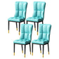 Scandinavian Upholstered Side Chair Armless Solid Back Chairs Light Blue Set of 4 Clearhalo 'Dining Chairs' 'Dining Tables & Seating' 'dining_chair' 'Furniture' 'furniture_dining_chair' 'Kitchen & Dining Furniture' 4941616