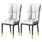 Scandinavian Upholstered Side Chair Armless Solid Back Chairs Off-White Set of 2 Clearhalo 'Dining Chairs' 'Dining Tables & Seating' 'dining_chair' 'Furniture' 'furniture_dining_chair' 'Kitchen & Dining Furniture' 4941630