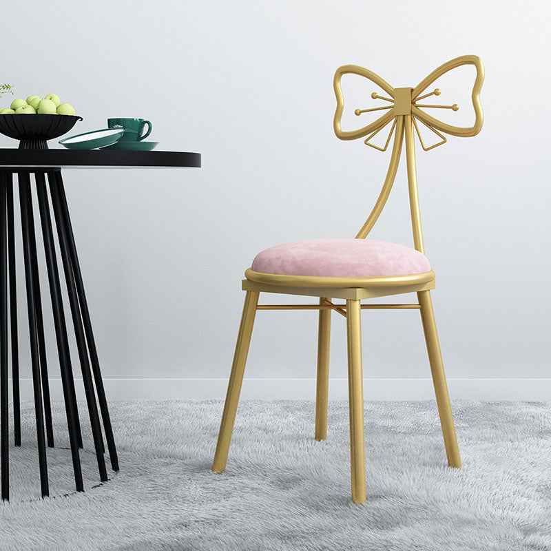 Nordic Design Armless Open Back Chairs Upholstered Side Chairs Clearhalo 'Dining Chairs' 'Dining Tables & Seating' 'dining_chair' 'furn' 'furn_dining_chair' 'Furniture' 'furniture_dining_chair' 'Kitchen & Dining Furniture' 4941639