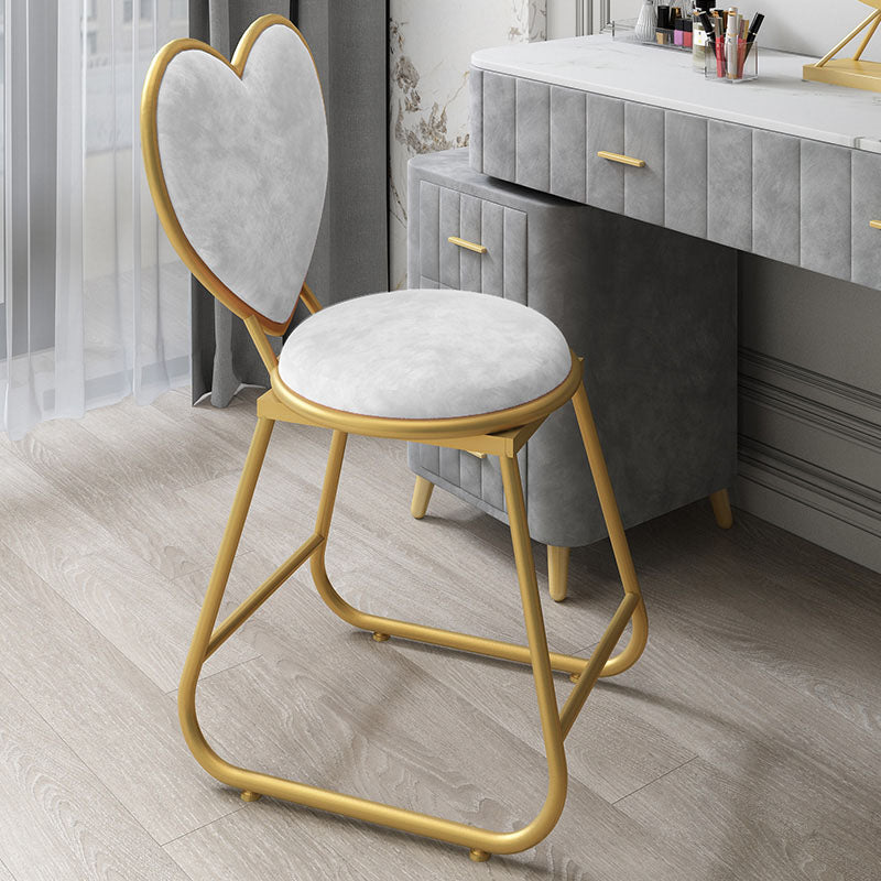 Nordic Design Armless Open Back Chairs Upholstered Side Chairs Gloss White 1 Piece Clearhalo 'Dining Chairs' 'Dining Tables & Seating' 'dining_chair' 'furn' 'furn_dining_chair' 'Furniture' 'furniture_dining_chair' 'Kitchen & Dining Furniture' 4941647