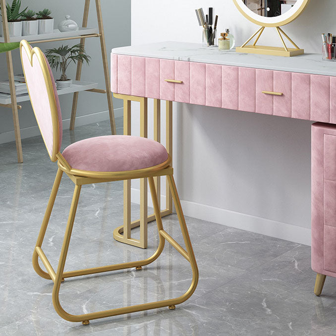 Nordic Design Armless Open Back Chairs Upholstered Side Chairs Clearhalo 'Dining Chairs' 'Dining Tables & Seating' 'dining_chair' 'furn' 'furn_dining_chair' 'Furniture' 'furniture_dining_chair' 'Kitchen & Dining Furniture' 4941654