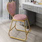 Nordic Design Armless Open Back Chairs Upholstered Side Chairs Pink 1 Piece Clearhalo 'Dining Chairs' 'Dining Tables & Seating' 'dining_chair' 'furn' 'furn_dining_chair' 'Furniture' 'furniture_dining_chair' 'Kitchen & Dining Furniture' 4941666