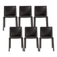 Minimalist Design Leather Dining Chair for Home Solid Back Armless Dining Chair Black 6 Piece Set Clearhalo 'Dining Chairs' 'Dining Tables & Seating' 'dining_chair' 'furn' 'furn_dining_chair' 'Furniture' 'furniture_dining_chair' 'Kitchen & Dining Furniture' 4941706