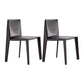 Minimalist Design Leather Dining Chair for Home Solid Back Armless Dining Chair Grey 2 Piece Set Clearhalo 'Dining Chairs' 'Dining Tables & Seating' 'dining_chair' 'furn' 'furn_dining_chair' 'Furniture' 'furniture_dining_chair' 'Kitchen & Dining Furniture' 4941710