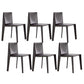Minimalist Design Leather Dining Chair for Home Solid Back Armless Dining Chair Grey 6 Piece Set Clearhalo 'Dining Chairs' 'Dining Tables & Seating' 'dining_chair' 'furn' 'furn_dining_chair' 'Furniture' 'furniture_dining_chair' 'Kitchen & Dining Furniture' 4941715