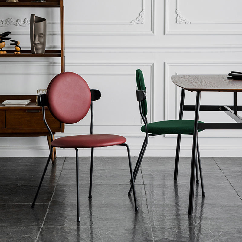 Minimalist Design Armless Open Back Chairs for Home Upholstered Side Chair Clearhalo 'Dining Chairs' 'Dining Tables & Seating' 'dining_chair' 'furn' 'furn_dining_chair' 'Furniture' 'furniture_dining_chair' 'Kitchen & Dining Furniture' 4941734