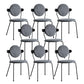 Minimalist Design Armless Open Back Chairs for Home Upholstered Side Chair Grey 8 Piece Set Clearhalo 'Dining Chairs' 'Dining Tables & Seating' 'dining_chair' 'furn' 'furn_dining_chair' 'Furniture' 'furniture_dining_chair' 'Kitchen & Dining Furniture' 4941736