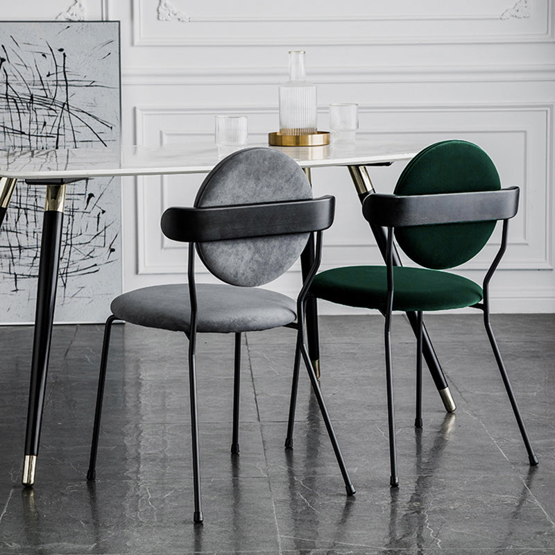 Minimalist Design Armless Open Back Chairs for Home Upholstered Side Chair Clearhalo 'Dining Chairs' 'Dining Tables & Seating' 'dining_chair' 'furn' 'furn_dining_chair' 'Furniture' 'furniture_dining_chair' 'Kitchen & Dining Furniture' 4941744