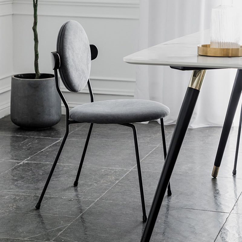 Minimalist Design Armless Open Back Chairs for Home Upholstered Side Chair Clearhalo 'Dining Chairs' 'Dining Tables & Seating' 'dining_chair' 'furn' 'furn_dining_chair' 'Furniture' 'furniture_dining_chair' 'Kitchen & Dining Furniture' 4941748