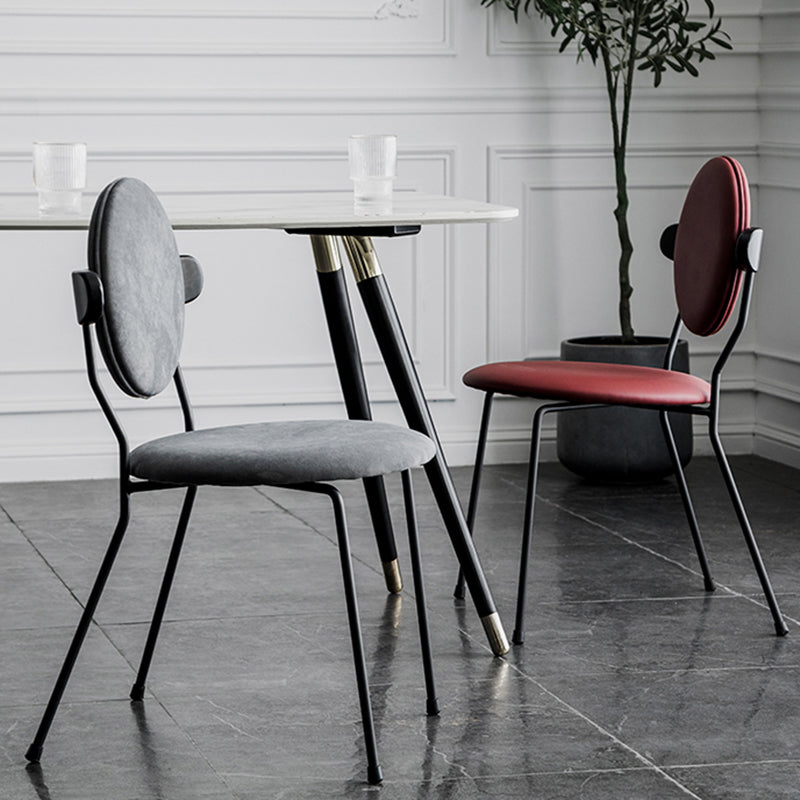 Minimalist Design Armless Open Back Chairs for Home Upholstered Side Chair Clearhalo 'Dining Chairs' 'Dining Tables & Seating' 'dining_chair' 'furn' 'furn_dining_chair' 'Furniture' 'furniture_dining_chair' 'Kitchen & Dining Furniture' 4941751