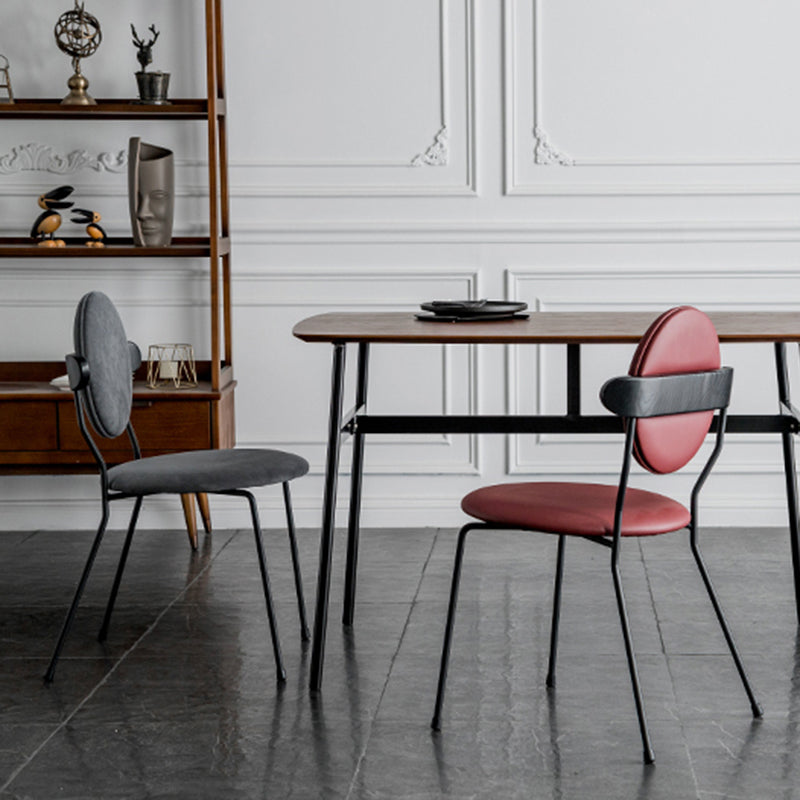 Minimalist Design Armless Open Back Chairs for Home Upholstered Side Chair Clearhalo 'Dining Chairs' 'Dining Tables & Seating' 'dining_chair' 'furn' 'furn_dining_chair' 'Furniture' 'furniture_dining_chair' 'Kitchen & Dining Furniture' 4941753