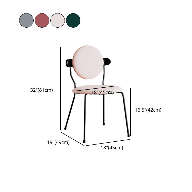 Minimalist Design Armless Open Back Chairs for Home Upholstered Side Chair Clearhalo 'Dining Chairs' 'Dining Tables & Seating' 'dining_chair' 'furn' 'furn_dining_chair' 'Furniture' 'furniture_dining_chair' 'Kitchen & Dining Furniture' 4941759