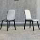 Minimalist Design PU Leather Dining Chairs Solid Back Chair with Wooden Legs Clearhalo 'Dining Chairs' 'Dining Tables & Seating' 'dining_chair' 'furn' 'furn_dining_chair' 'Furniture' 'furniture_dining_chair' 'Kitchen & Dining Furniture' 4941808