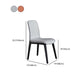 Minimalist Design PU Leather Dining Chairs Solid Back Chair with Wooden Legs Clearhalo 'Dining Chairs' 'Dining Tables & Seating' 'dining_chair' 'furn' 'furn_dining_chair' 'Furniture' 'furniture_dining_chair' 'Kitchen & Dining Furniture' 4941809