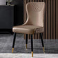 Glam Faux Leather Dining Chairs Wood Armless Dining Chair for Home Use Clearhalo 'Dining Chairs' 'Dining Tables & Seating' 'dining_chair' 'furn' 'furn_dining_chair' 'Furniture' 'furniture_dining_chair' 'Kitchen & Dining Furniture' 4941810