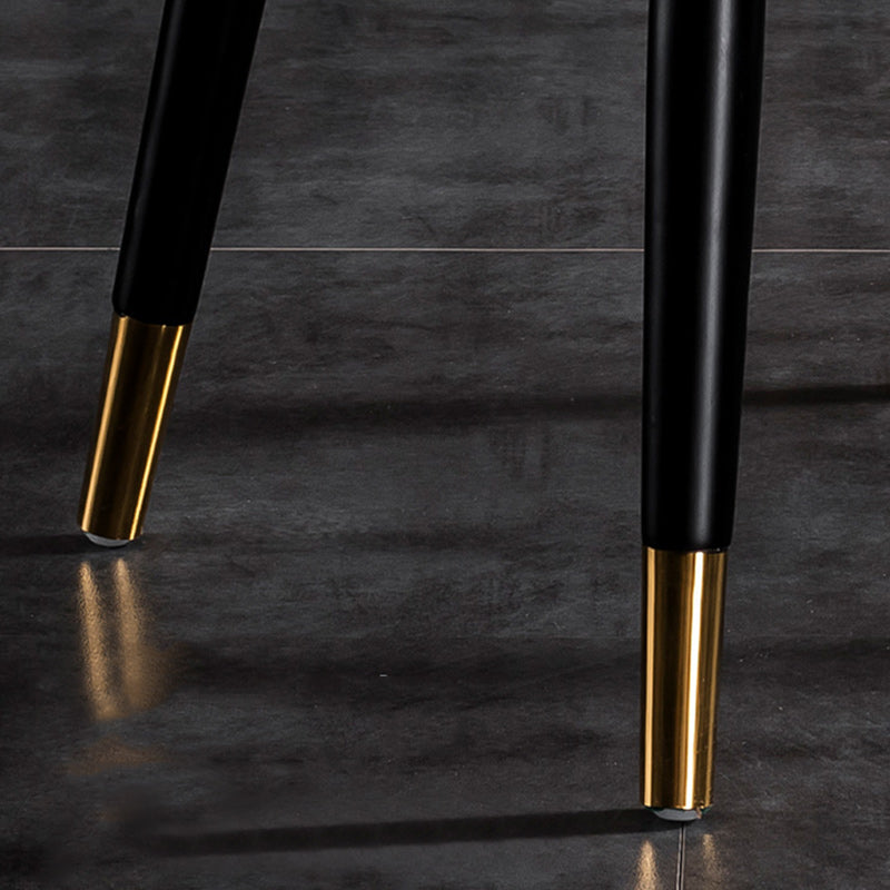 Glam Faux Leather Dining Chairs Wood Armless Dining Chair for Home Use Clearhalo 'Dining Chairs' 'Dining Tables & Seating' 'dining_chair' 'furn' 'furn_dining_chair' 'Furniture' 'furniture_dining_chair' 'Kitchen & Dining Furniture' 4941823