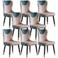 Glam Faux Leather Dining Chairs Wood Armless Dining Chair for Home Use Blue 8 Piece Set Clearhalo 'Dining Chairs' 'Dining Tables & Seating' 'dining_chair' 'furn' 'furn_dining_chair' 'Furniture' 'furniture_dining_chair' 'Kitchen & Dining Furniture' 4941830