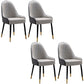 Scandinavian Leather Dining Chairs with Wood Legs Arm Solid Back Dining Side Chair Grey 4 Piece Set Clearhalo 'Dining Chairs' 'Dining Tables & Seating' 'dining_chair' 'furn' 'furn_dining_chair' 'Furniture' 'furniture_dining_chair' 'Kitchen & Dining Furniture' 4941898