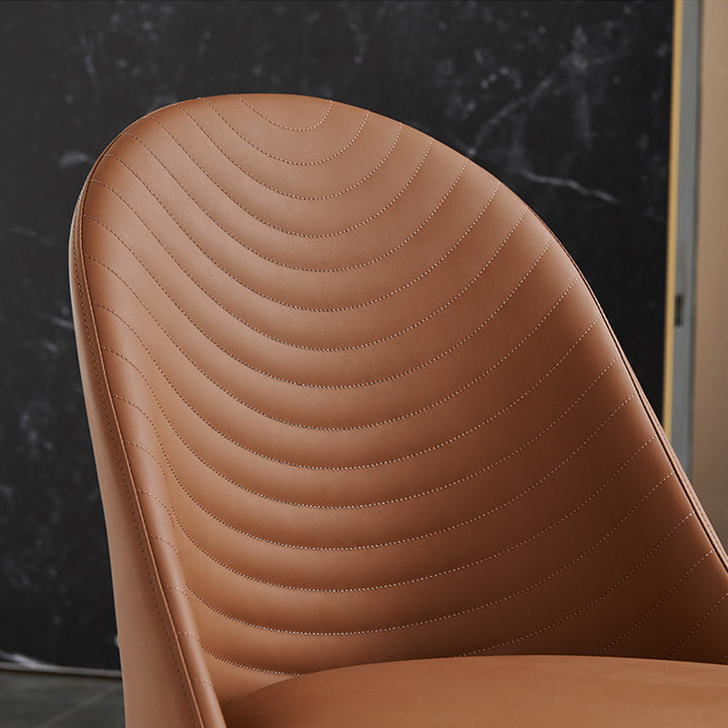 Contemporary PU Leather Dining Room Chairs Metal Dining Chairs for Home Use Clearhalo 'Dining Chairs' 'Dining Tables & Seating' 'dining_chair' 'furn' 'furn_dining_chair' 'Furniture' 'furniture_dining_chair' 'Kitchen & Dining Furniture' 4941930