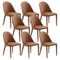 Contemporary PU Leather Dining Room Chairs Metal Dining Chairs for Home Use Coffee 8 Piece Set Clearhalo 'Dining Chairs' 'Dining Tables & Seating' 'dining_chair' 'furn' 'furn_dining_chair' 'Furniture' 'furniture_dining_chair' 'Kitchen & Dining Furniture' 4941933