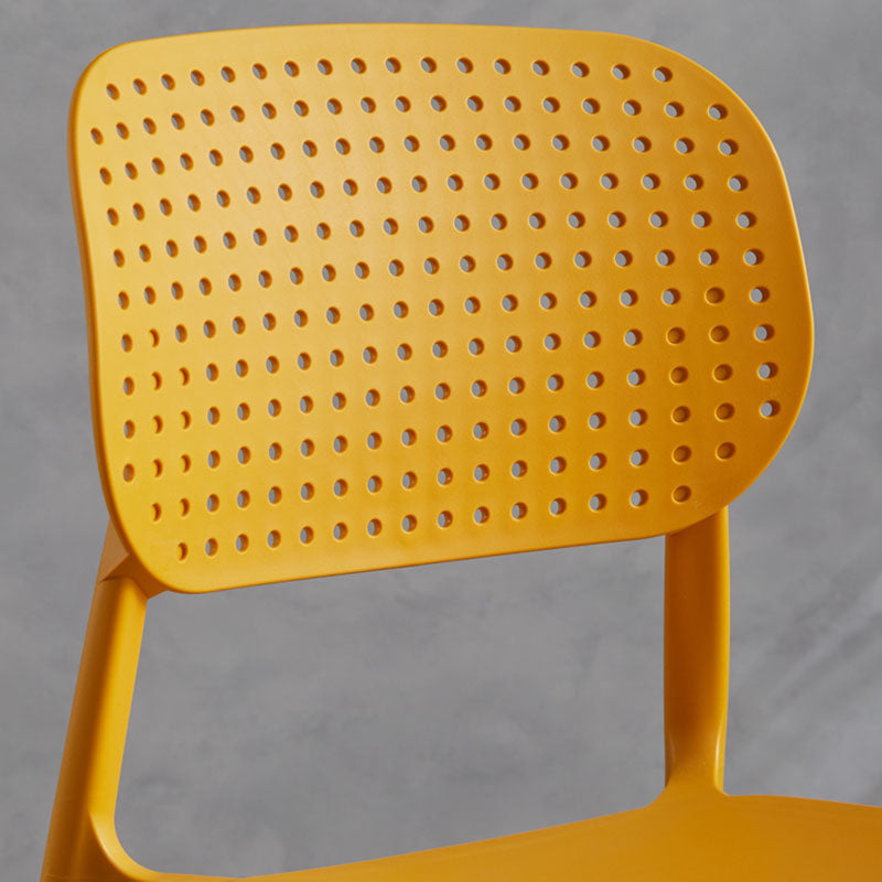 Minimalist Design Plastic Dining Armless Chair Open Back Dining Side Chairs Clearhalo 'Dining Chairs' 'Dining Tables & Seating' 'dining_chair' 'furn' 'furn_dining_chair' 'Furniture' 'furniture_dining_chair' 'Kitchen & Dining Furniture' 4941956