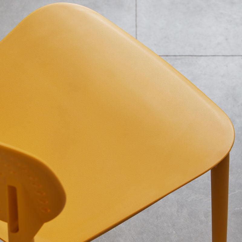 Minimalist Design Plastic Dining Armless Chair Open Back Dining Side Chairs Clearhalo 'Dining Chairs' 'Dining Tables & Seating' 'dining_chair' 'furn' 'furn_dining_chair' 'Furniture' 'furniture_dining_chair' 'Kitchen & Dining Furniture' 4941959