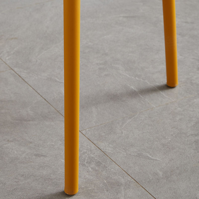 Minimalist Design Plastic Dining Armless Chair Open Back Dining Side Chairs Clearhalo 'Dining Chairs' 'Dining Tables & Seating' 'dining_chair' 'furn' 'furn_dining_chair' 'Furniture' 'furniture_dining_chair' 'Kitchen & Dining Furniture' 4941960