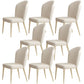 Nordic Style Leather Dining Chairs for Home Armless Solid Back Chair Off-White 8 Piece Set Clearhalo 'Dining Chairs' 'Dining Tables & Seating' 'dining_chair' 'furn' 'furn_dining_chair' 'Furniture' 'furniture_dining_chair' 'Kitchen & Dining Furniture' 4941988