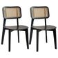 Traditional Wood Dining Chairs Open Back Dining Side Chair for Restaurant Use Black 2 Piece Set Clearhalo 'Dining Chairs' 'Dining Tables & Seating' 'dining_chair' 'furn' 'furn_dining_chair' 'Furniture' 'furniture_dining_chair' 'Kitchen & Dining Furniture' 4941995