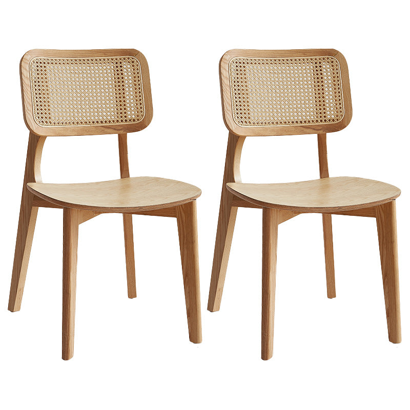 Traditional Wood Dining Chairs Open Back Dining Side Chair for Restaurant Use Natural 2 Piece Set Clearhalo 'Dining Chairs' 'Dining Tables & Seating' 'dining_chair' 'furn' 'furn_dining_chair' 'Furniture' 'furniture_dining_chair' 'Kitchen & Dining Furniture' 4942002