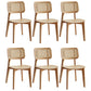 Traditional Wood Dining Chairs Open Back Dining Side Chair for Restaurant Use Natural 6 Piece Set Clearhalo 'Dining Chairs' 'Dining Tables & Seating' 'dining_chair' 'furn' 'furn_dining_chair' 'Furniture' 'furniture_dining_chair' 'Kitchen & Dining Furniture' 4942007